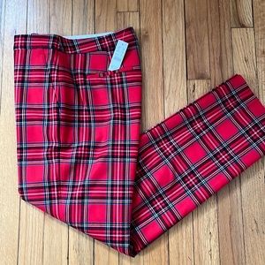 Full length straight leg bi stretch wool pant